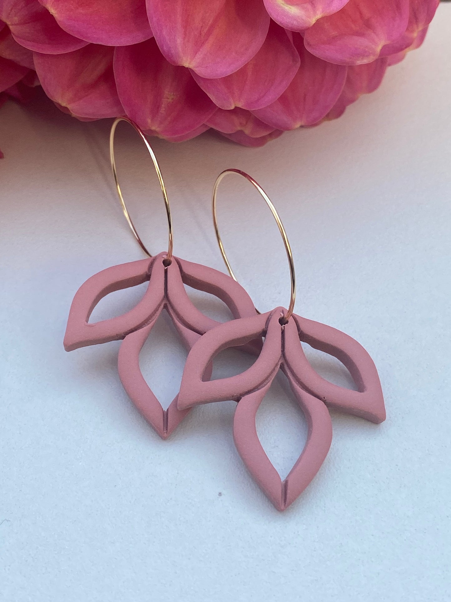 Boho blad lys teracotta