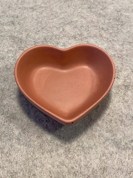 Hjerteskål terracotta