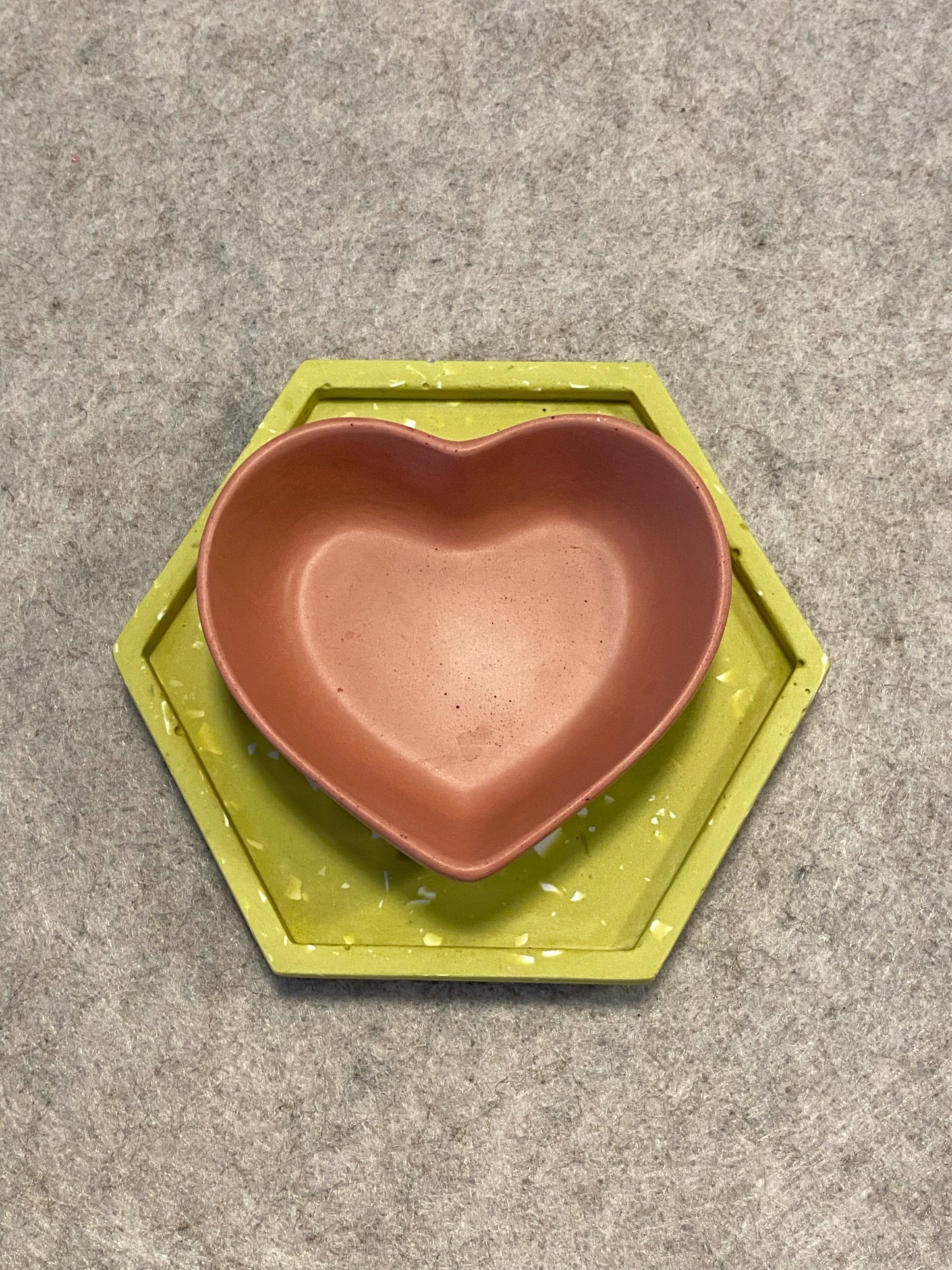 Hjerteskål terracotta