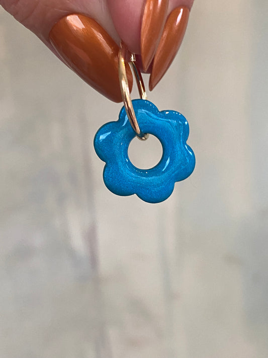 Blomst på ring blåturkis