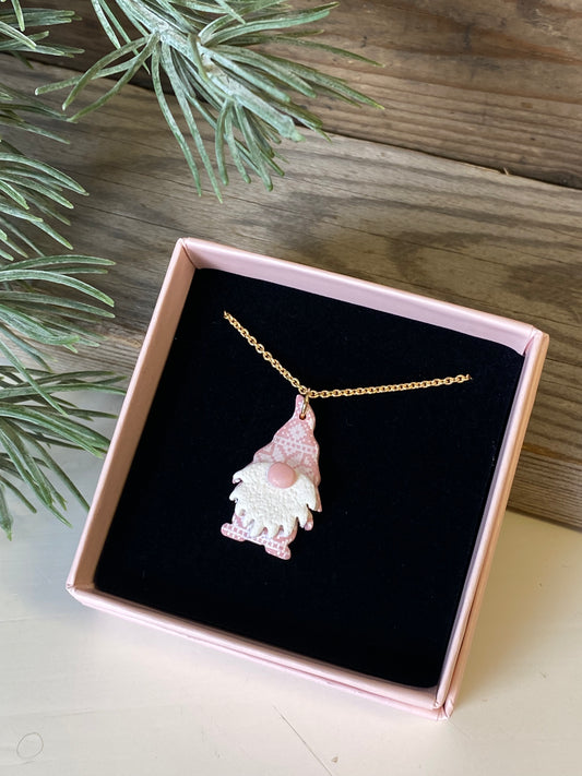 Rosa nisse halssmykke